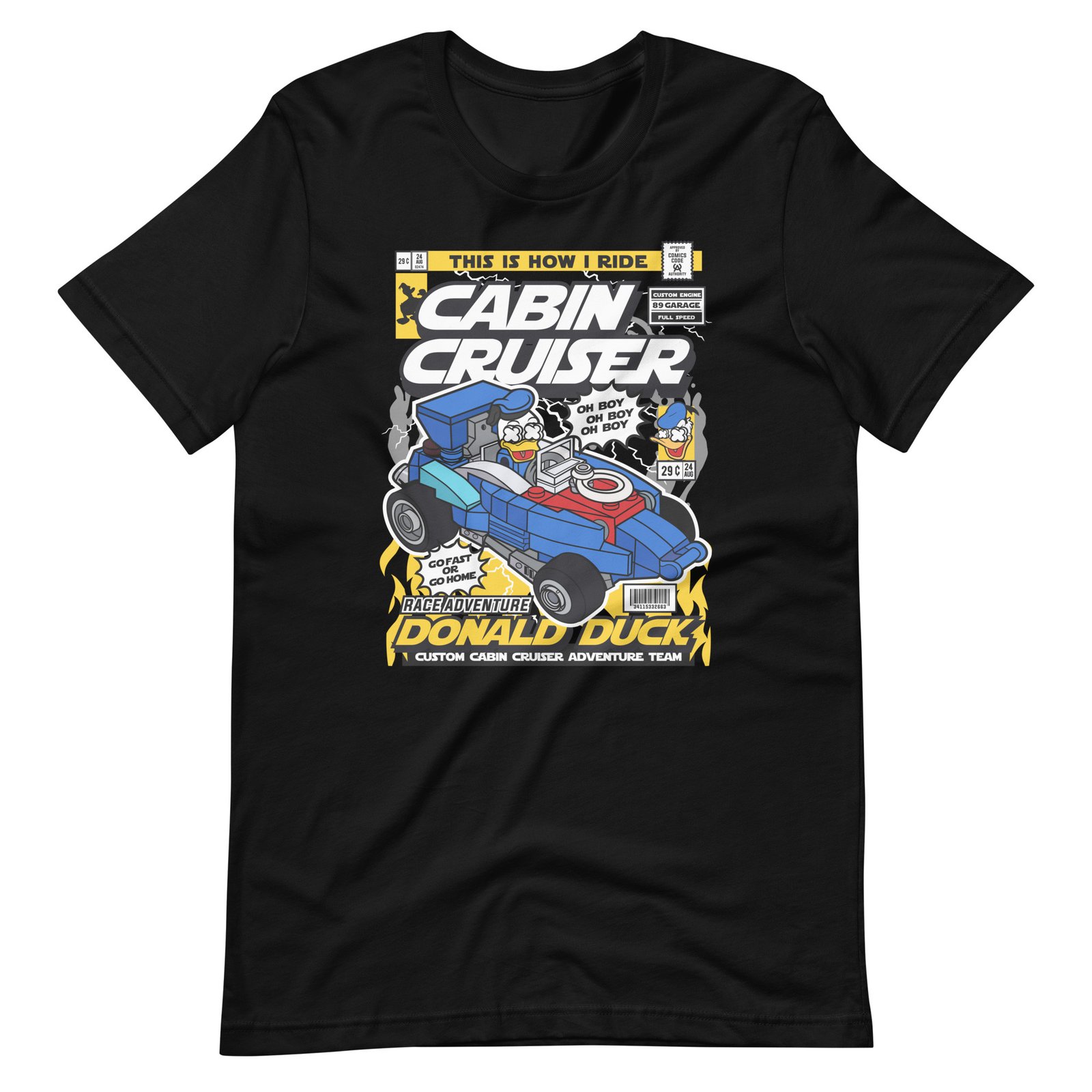Donald Cabin Cruiser Unisex t-shirt