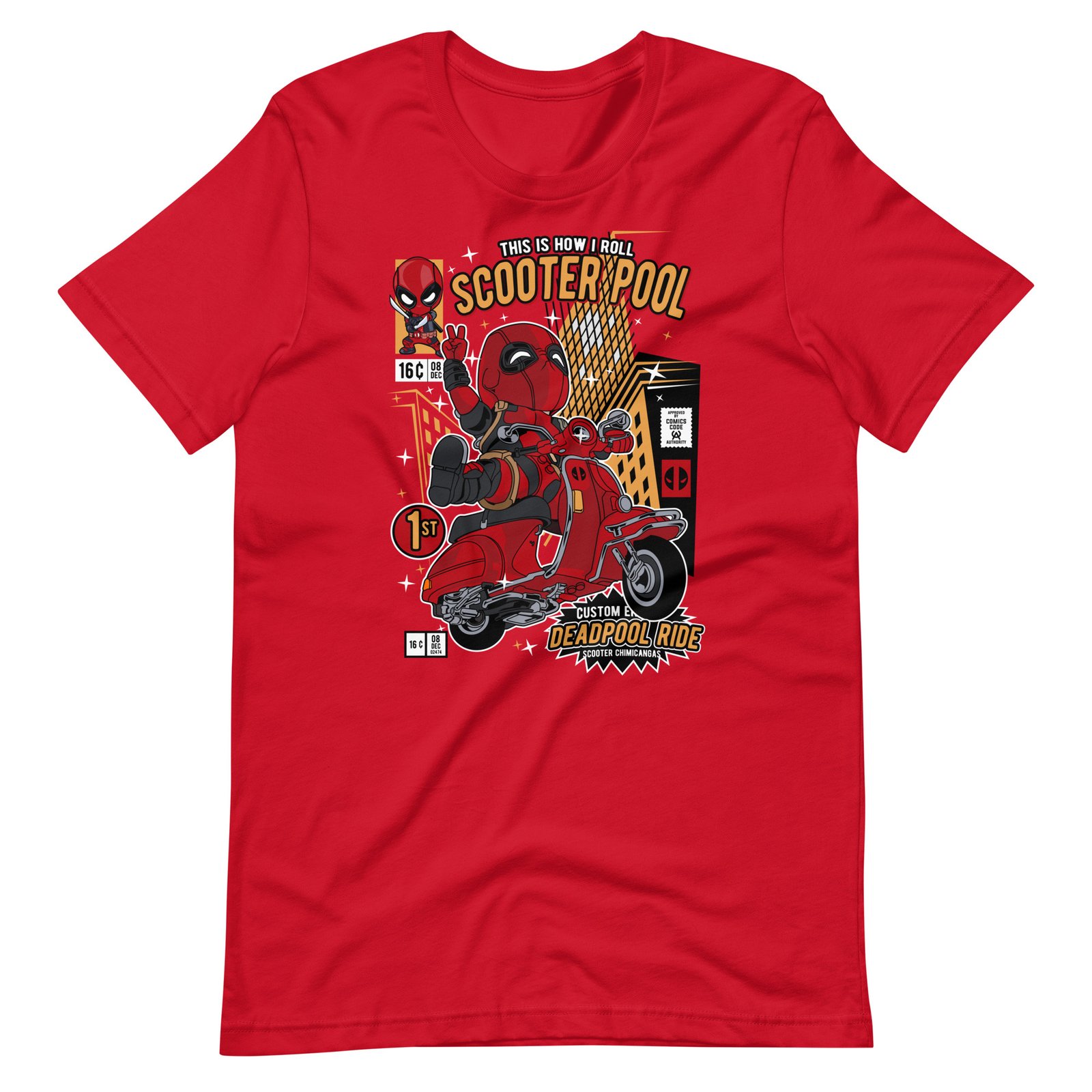 Deadpool Scooter Unisex t-shirt - Image 2